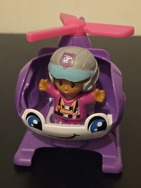 Little People Barbie Helicopter with Pilot Figure